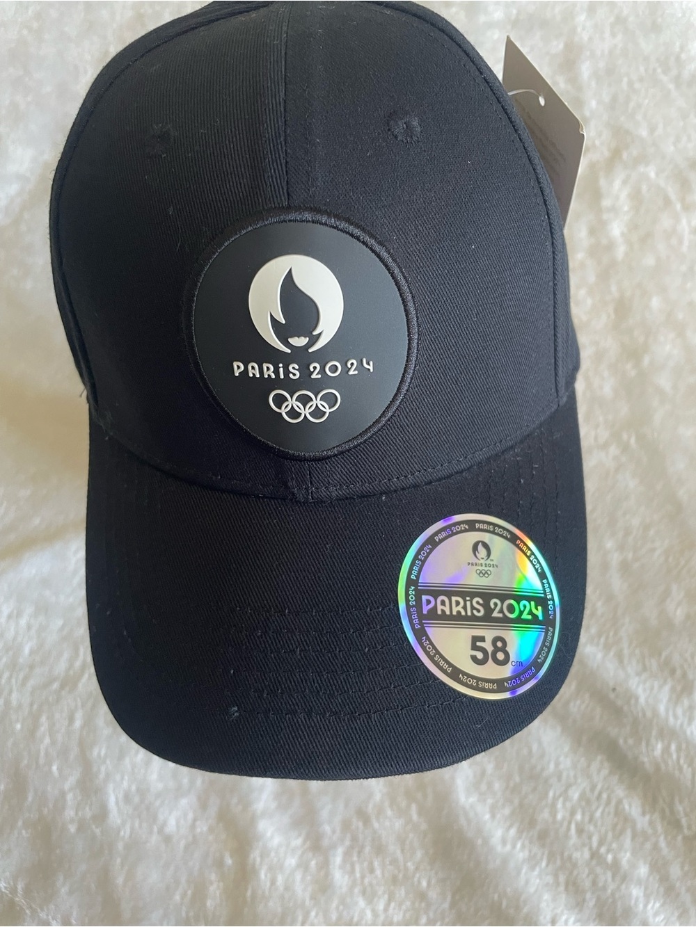 Paris 2024 Black Baseball Cap - Official Olympic Logo